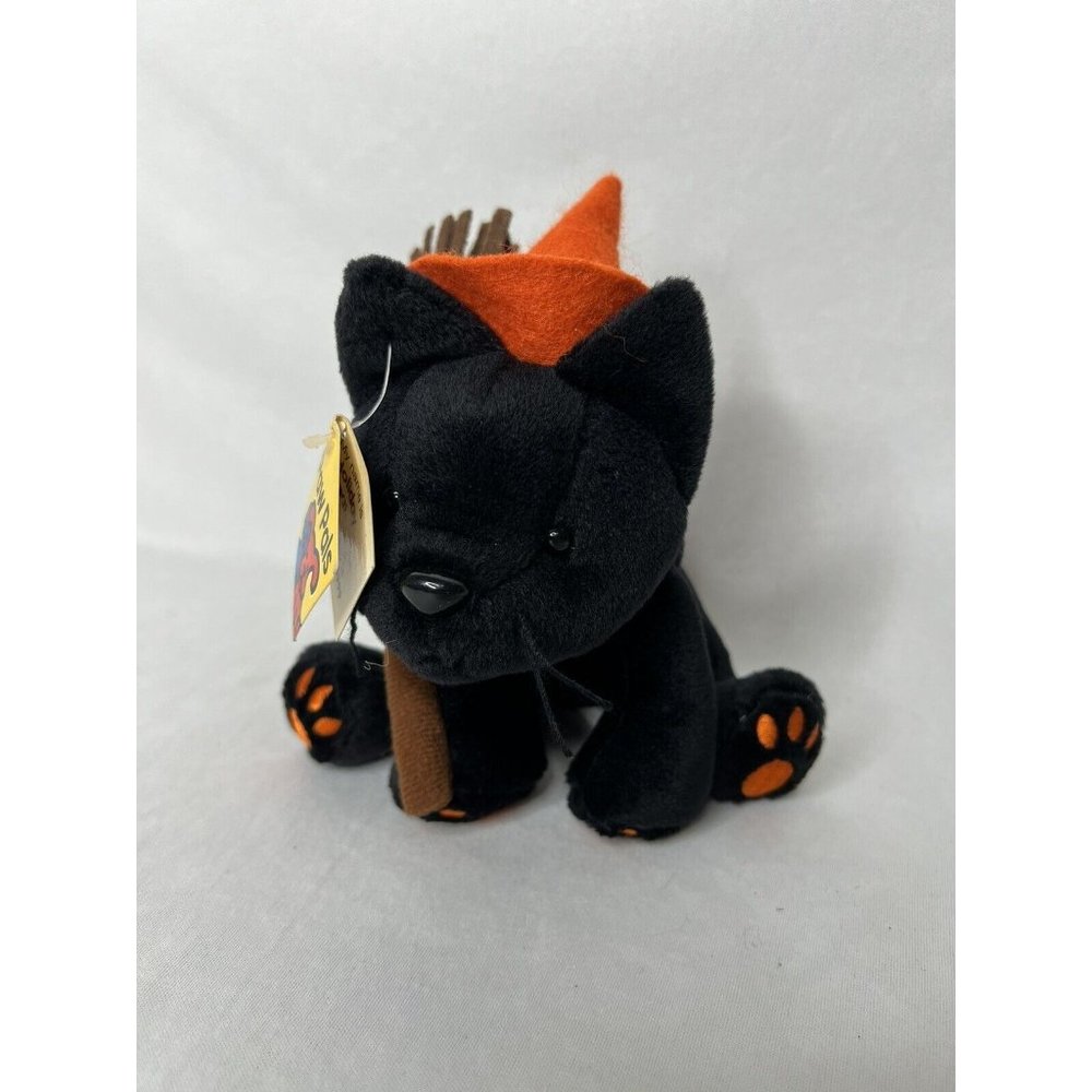 Petco Paw Pals Holiday Treat Black Witch Cat Halloween Stuffed Plush Toy Rare